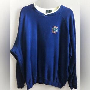 Florida Gators 2XL Blue Sweatshirt White Trim UF Logo University Of FL